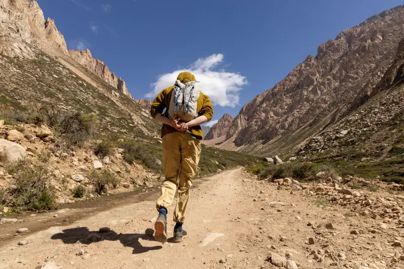 Hiking through the Andes